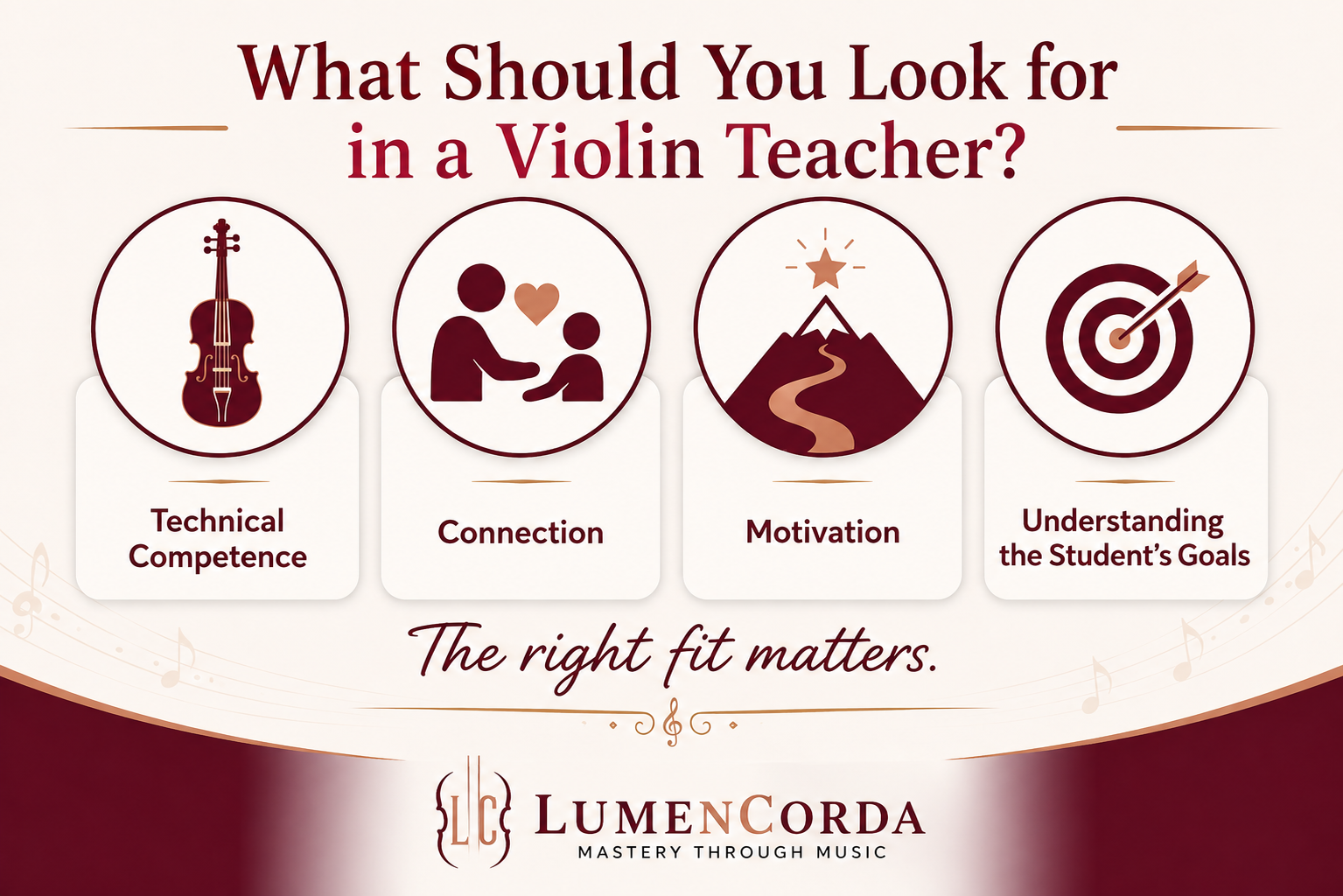 What should you look for in a violin teacher?