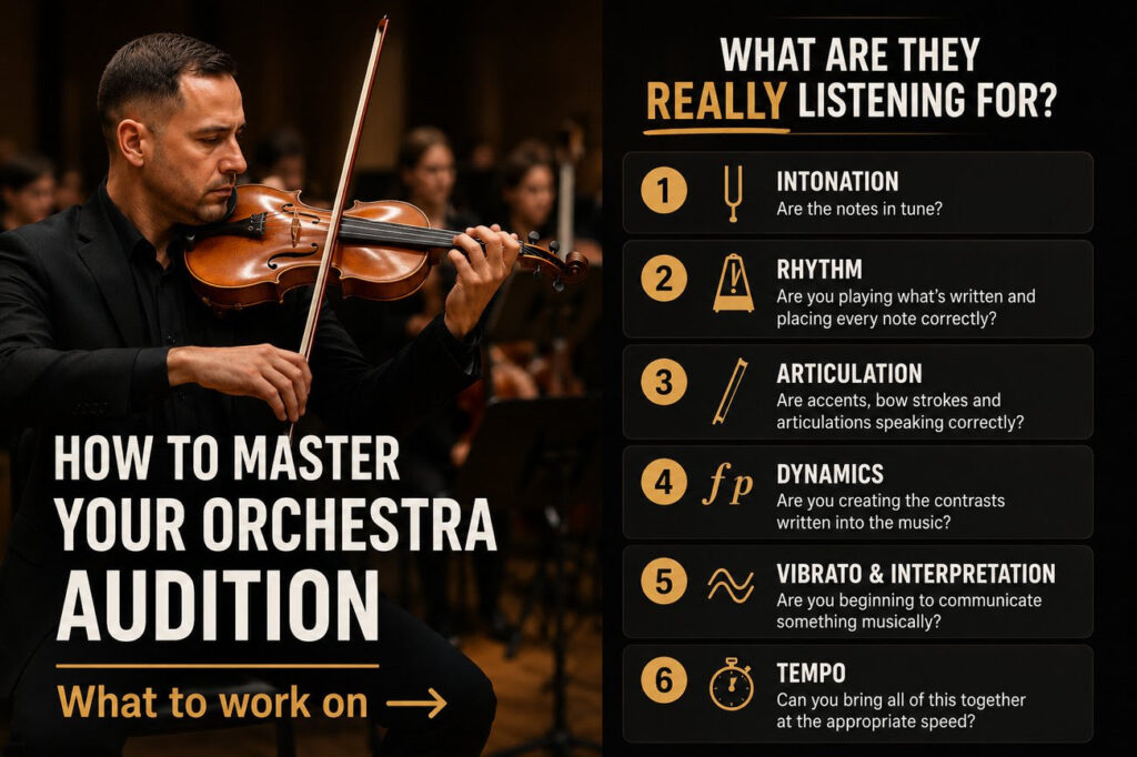violin orchestra audition