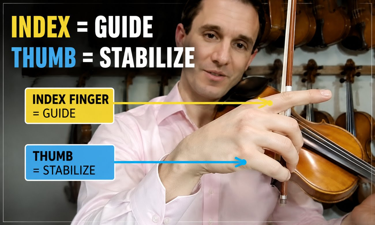 violin index finger